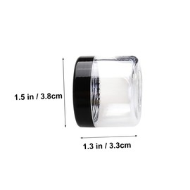 IWOWHERO Travel Cosmetic Containers Set 6pcs Mini Sample Jars Lids for Lotion Creams Makeup 10g 15g 20g Sizes