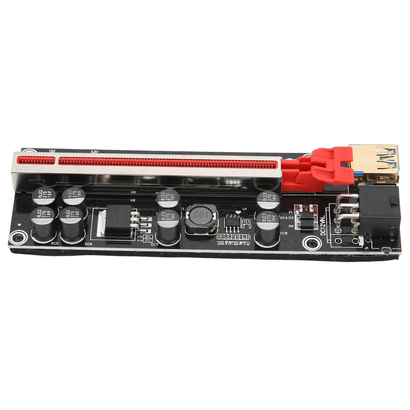 PCIE Riser Card 8 Firm Capacitors Strong Anti Interference GPU