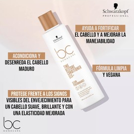 BONACURE - Time Restore Acondicionador Q10 200 ml, Desenreda el Cabello Madura, Seco y Quebradizo, Elimina Signos de Envejecimiento, Acondiciona el Cabello, Fortifica y Mejora Manejabilidad