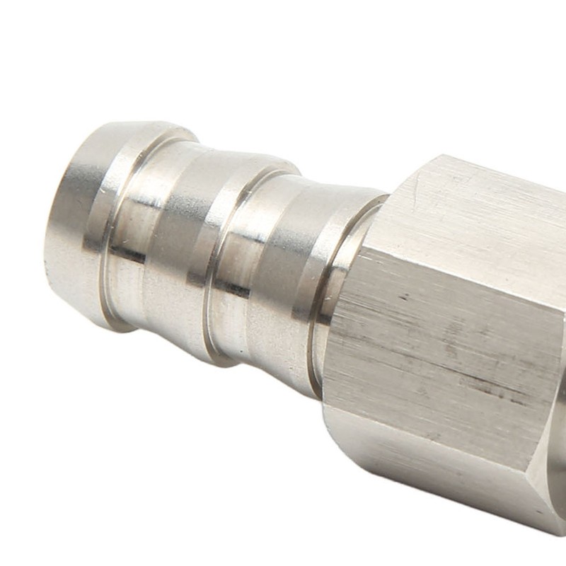 Fuel Line T Fitting Adapter 304 Stainless Steel Pressure Gauge