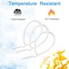 Aroono 250 Pack White UV Resistant Zip Ties - 8