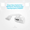 EvertechPRO 3406107 Dryer Door Switch Assembly Replacement for Whirlpool Dryer