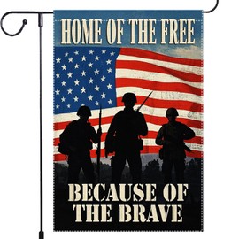 Memorial Day Garden Flag American Patriotic 4th Of July Garden Flags Independence Day Decorations 12x18 Inch Small Yard Lawn Outdoor Farmhouse Home Double Sided Vertical Burlap Decor