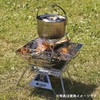 LOGOS 81064172 Large Fire Rack, Camping, Outdoor Use, Foldable, Can