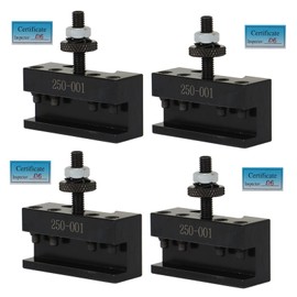 raseparter 4 Pieces 250-001 OXA Turning and Face Quick Change Lathe Tool Facing Holder Steel