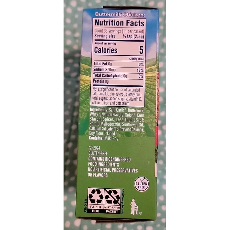 Hidden Valley Box (6) 1 Oz. Each Hidden Valley Ranch