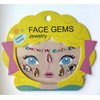 6 x Gesicht Glitzerstein Strasssteine Aufkleber MAKE-UP für Mädchenfeier Party