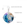 Creative round earrings hanging; holiday gifts surprise for women (bowl)