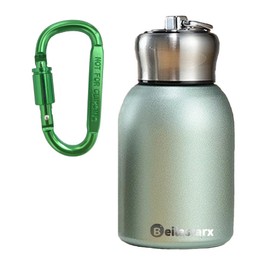 Beilastarx 10oz Mini Vacuum Insulated Water Bottle - Small Stainless Steel Thermos Water Bottle Portable Leak-Proof Metal Sports Hot and Cold Water Bottle for Indoor and Outdoor (Turquoise Blue, 10oz)