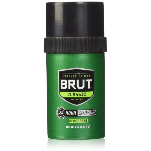 Brut Round Solid Deodorant For Men, 2.5 oz