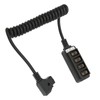 D Tap Male to 4 Port Dtap Female Splitter Power
