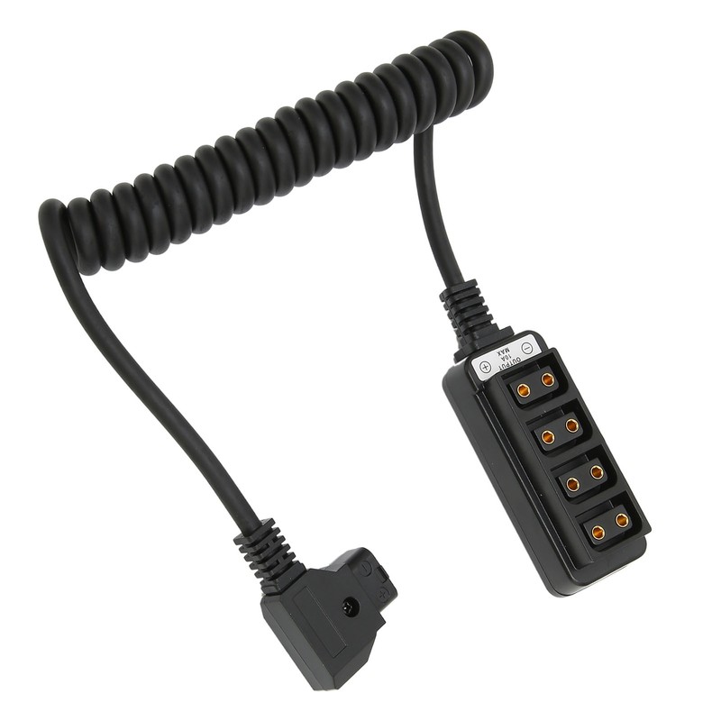 D Tap Male to 4 Port Dtap Female Splitter Power