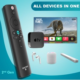 [aarooGo] Remote Control for Apple TV 4K / HD Players w/TV Home & Volume Buttons Support Soundbar A-Pods & H-Pod & Mini
