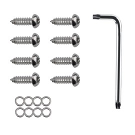 8pcs Theft Prevent License Plate Screws, Tail Light Theft Fasteners for F150 F250 F350 F450 Raptor 2004-2024 Anti Theft Tail Light Screws Bolts Security Screw Set Accessories for Car Tag Frame