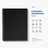 Vela Sciences Advanced W7-C Expanded Wirebound Lab Notebook, 9.25 x