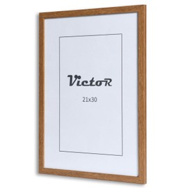 VictoR Dali Picture Frame 21 x 30 cm (A4) Brown - Picture Frame Square Wood 21 x 30 cm - Brown Picture Frame 21 x 30 cm - Brown Picture Frame