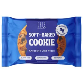 ChipMonk Keto Cookies - Chocolate Chip Pecan (6 Pack) Low Carb Keto Snacks - Gluten-Free, High Fat, Low Sugar, Ketogenic Sweet Snack Foods, Healthy Macro Nutrition Treats