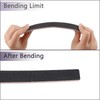 LNAUJS 10 Pack 100/180 Grit Nail Files, Black Professional Reusable