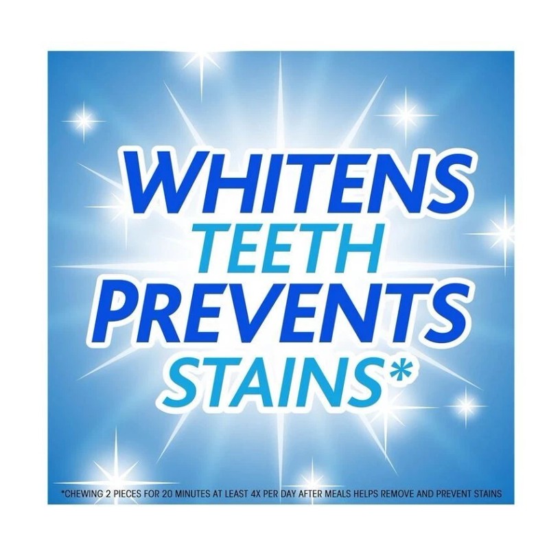 Trident White Peppermint GUM - Pack of 9 - Sugar