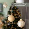 13 Brown Papier-Mâché Christmas Baubles Set 2