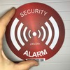 10 x Aluminium Sign Stickers - Alarm - Deterrent for