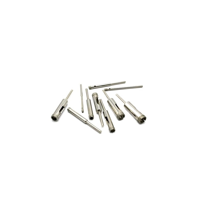 TMAX 10 pc 1/8 to 1/2 Inch Premium Diamond Coated