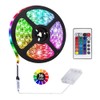 HIKENRI 1M/3.3FT Battery Powered LED Strip Lights, Flexible Color Changing