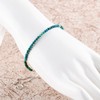 ZEMBIENCE Natural Chrysocolla Gemstones Bolo Bracelet, Micro Faceted Crystals Beads,