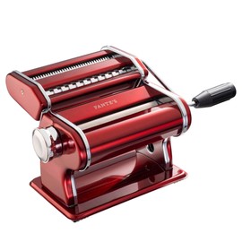 Fante’s Double Pasta Maker, Premium Stainless Steel Noodle Press with Hand Crank for Making Fresh Pasta, Ramen, Lasagna Sheets, Since 1906