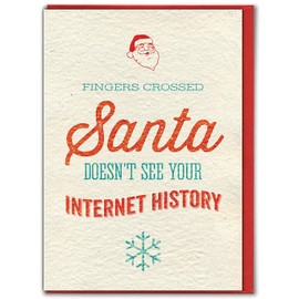 Brainbox Candy - Funny Hilarious Xmas Cards Him Brother - Witty Christmas Cards for Him - for Husband