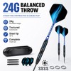 WayArrival Steel Tip Darts 24g, 3 Pack with Case and