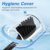 Toothbrush Replacement Heads for Moon Electric Toothbrush, Black, 5 Pack