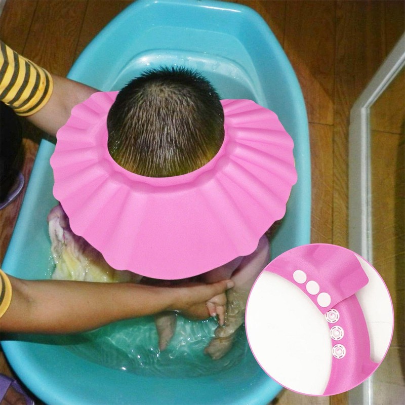 1 Piece Shampoo Cap and 1 Piece Waterproof Cap, Children's