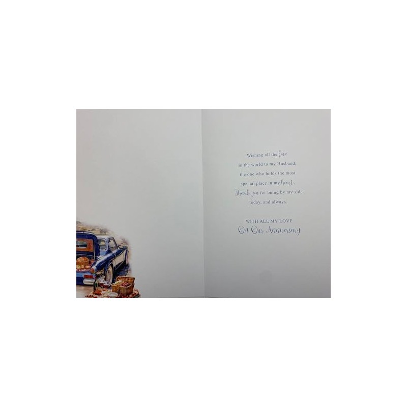 Wonderful HUSBAND Anniversary card In Style Range