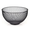 CALUTEA Modern Fruit Bowl // Metal // Round Black //