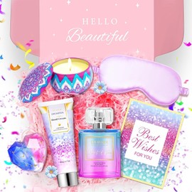 LUCOTIYA Gift Set for Women - Body & Earth Bath and Body Spa Gift Set Lavender Silk