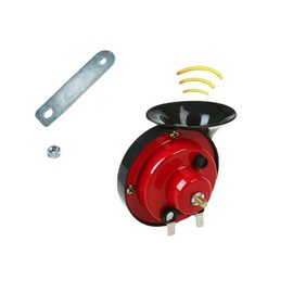 300DB Loud Train Horns Kit, Vehicle Air Electric Snail Horn 12V Waterproof Air Horns Replacement Kit for Car Motorcycle Truck and Boat (Black,Red)