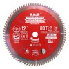 HOJR 6-1/2" to 12" TCT，12" 80 Tooth Circular Saw Blade,