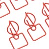 100pcs Paper Clips Prevent Slip Cute Candle Shaped Decorative Metal
