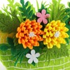 com-four® 3 x Felt Easter Baskets - Baskets for Filling