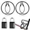 Casenly 2 x Cable Lock Combination Lock Steel Cable with