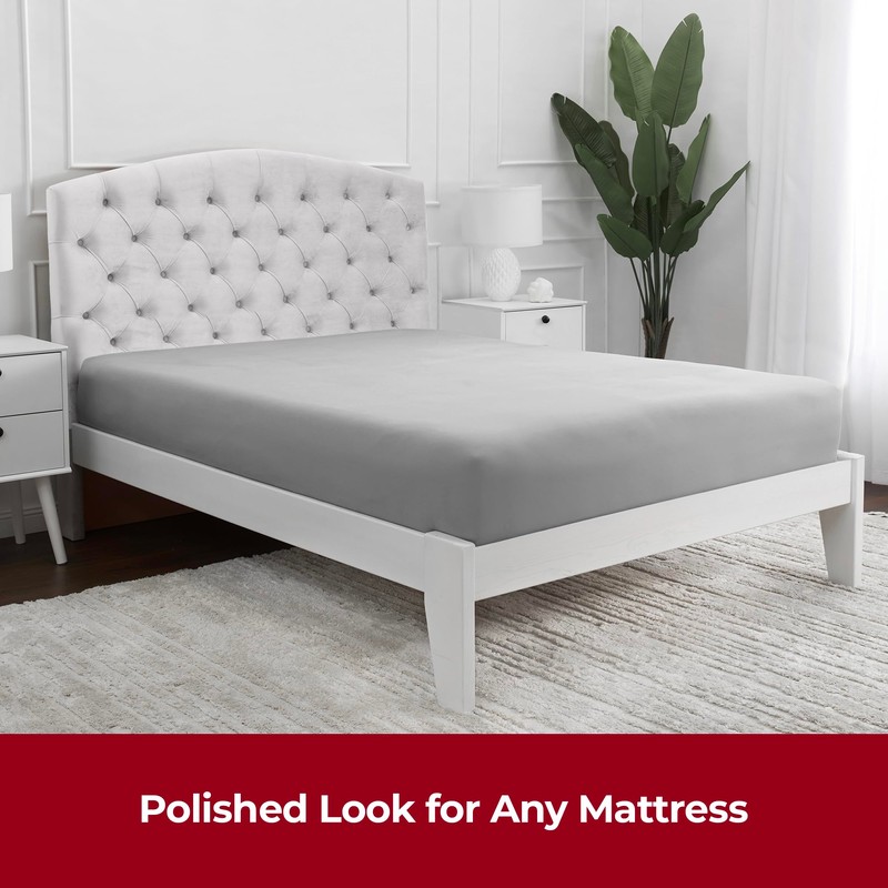 Mellanni King Size Fitted Sheets - All Around Elastic Bed