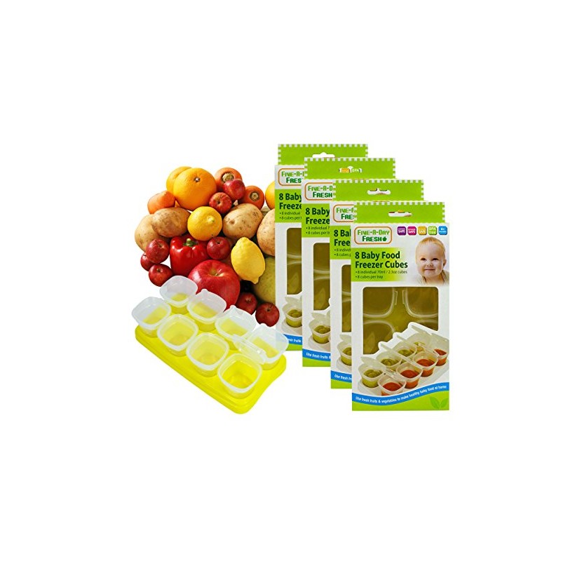 Baby Weaning Food Pots Freezer Tubs BPA Free Pack of