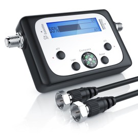 CSL Digital Satellite Finder Satellite Finder LCD Display HD TV Compatible with Integrated Compass and Sound Output High-Quality Meter for Optimal Positioning of Satellite Antennas