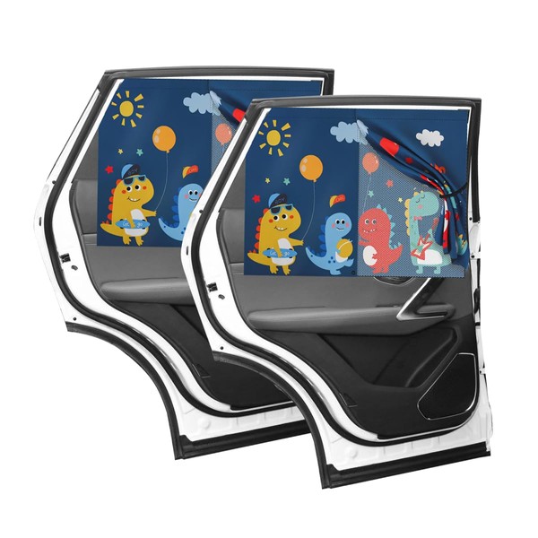 ZIMISI Car Windshield Sun Shades, Magnetic Double Layer Car Back