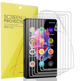 Blueshaweu Compatible for Luoran M4B MP3 Player Screen Protector, [6 Pack] Full Coverage TPU Clear Film Compatible for Luoran M4B 4 inches MP3 Player (6 pack)