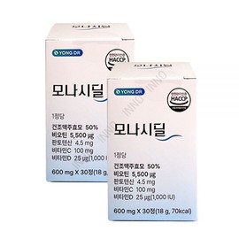 Yong Doctor Mall Dr. Mall Monacidil Biotin Pantothenic Acid Brewer's Yeast 600mg x 30 tablets 1+1 / 용닥터몰 모나시딜 비오틴 판토텐산 맥주효모 600mg x 30정 1+1