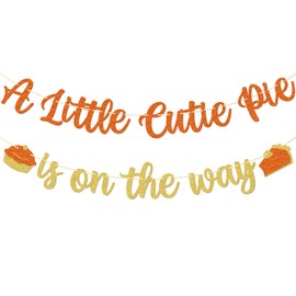 Little Man A Little Cutie Pie is on the Way Banner, Fall Baby Shower Banner, Thanksgiving Baby Shower Decorations, Pumpkin Pie Decor