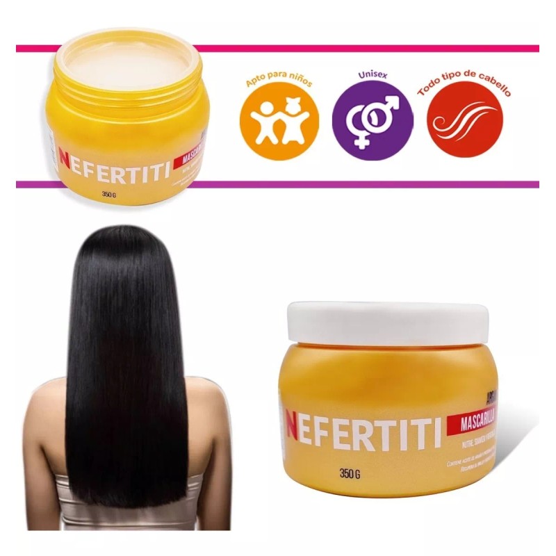 Nefertiti Mascarilla De Argan Hidratante Para Cabello Nefertiti 350g