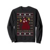 cat ugly christmas sweater men, lustige verrückte Cat Sweatshirt, black